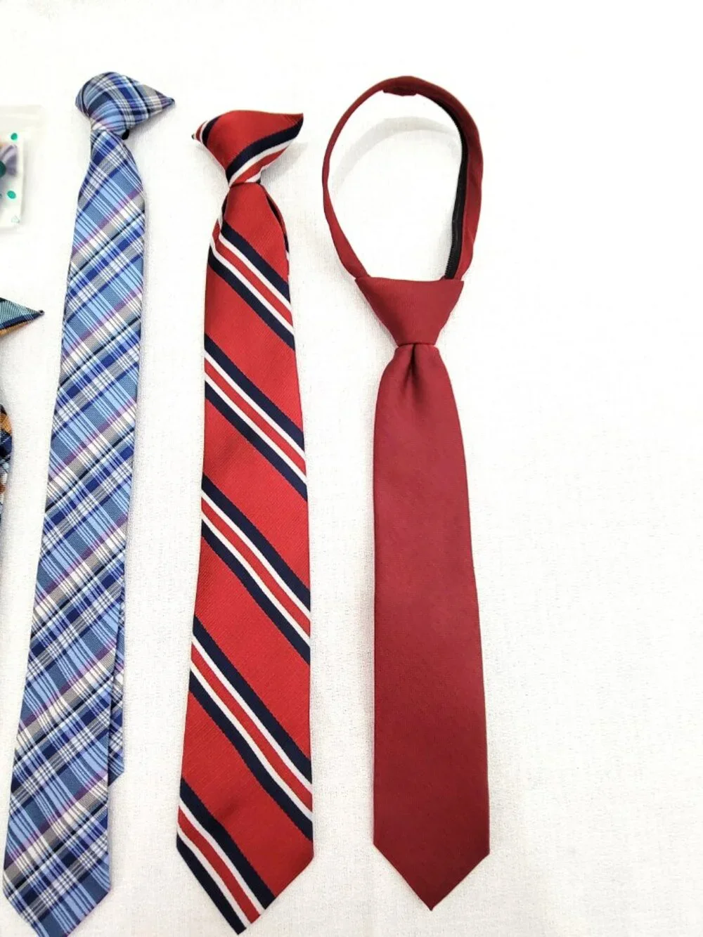 Mixed Lot 6 Boys Ties: Retreez Junior, Novelty Map, Plaid & Stripes
